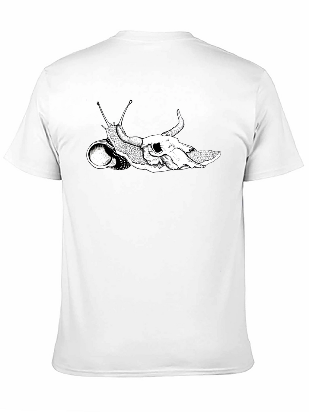 Skull Snail Graphic Tee - Unique Black T-Shirt