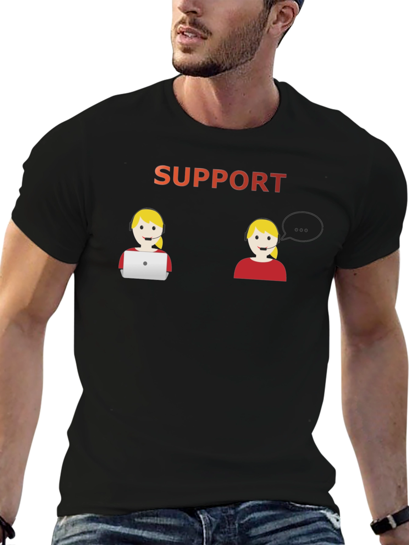 Support Agent Graphic T-Shirt