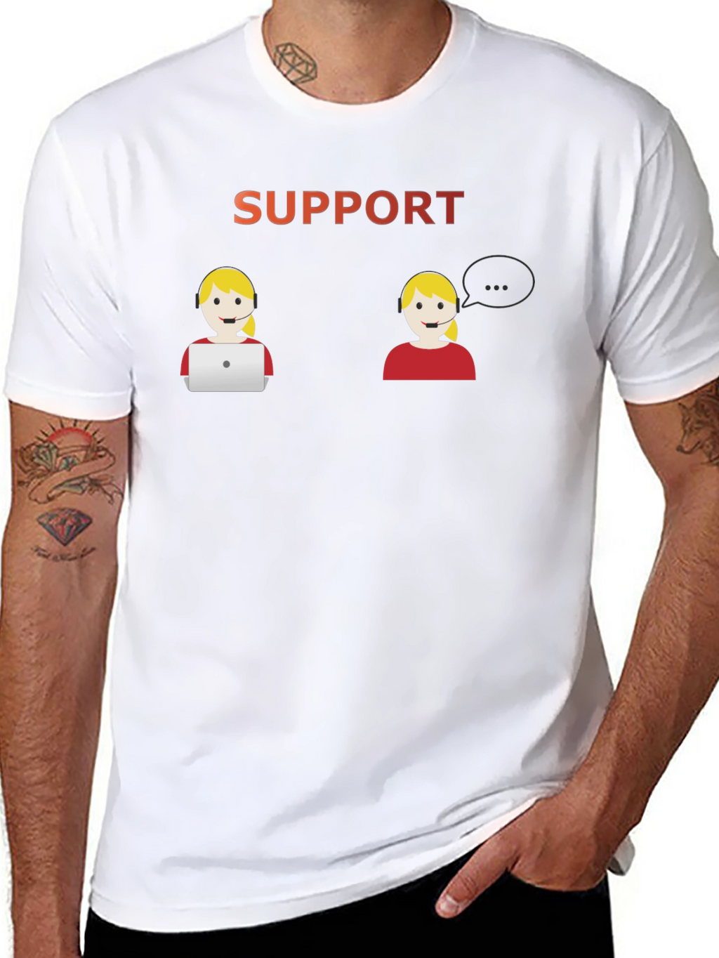 Support Agent Graphic T-Shirt