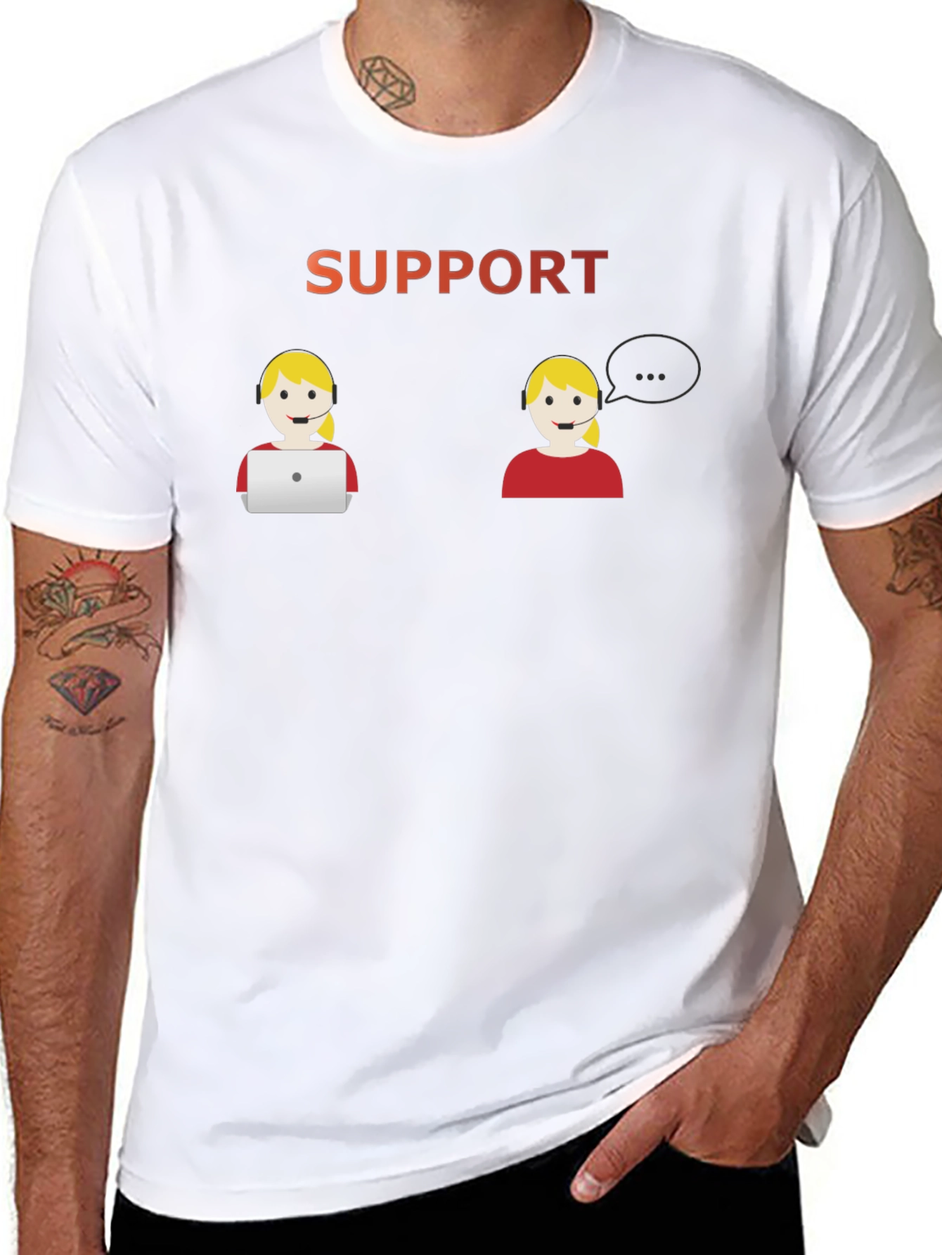 Support Agent Graphic T-Shirt