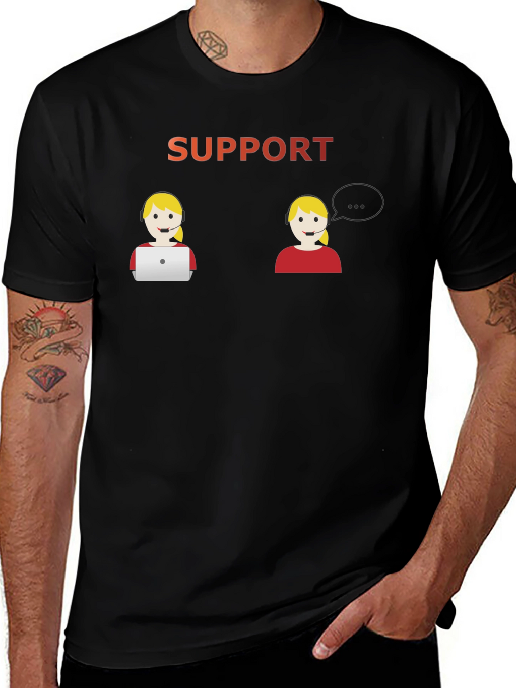 Support Agent Graphic T-Shirt