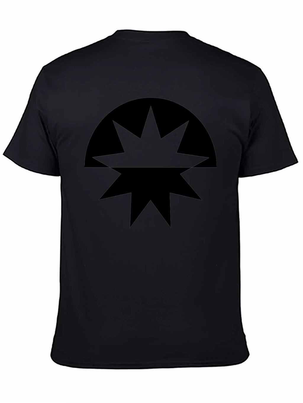 Black Starburst Graphic T-Shirt