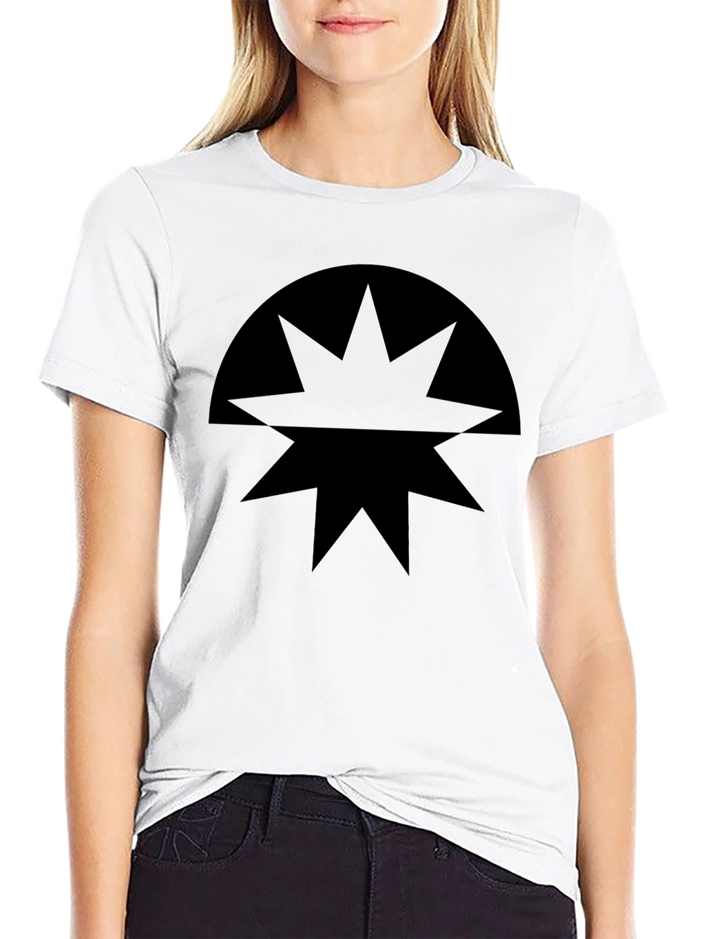 Black Starburst Graphic T-Shirt