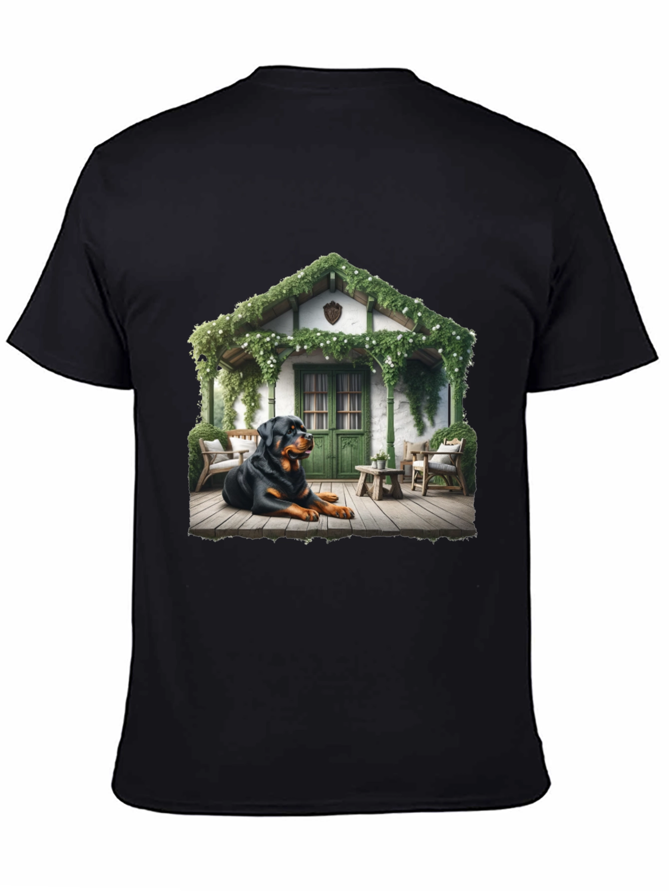 Rottweiler Dog Cottage T-Shirt
