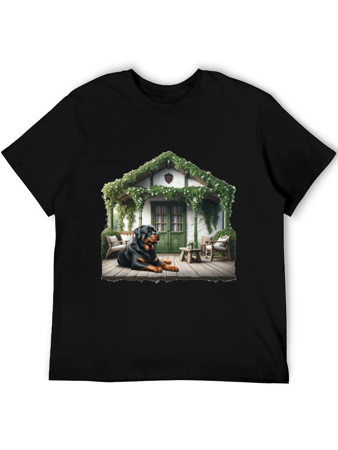 Rottweiler Dog Cottage T-Shirt