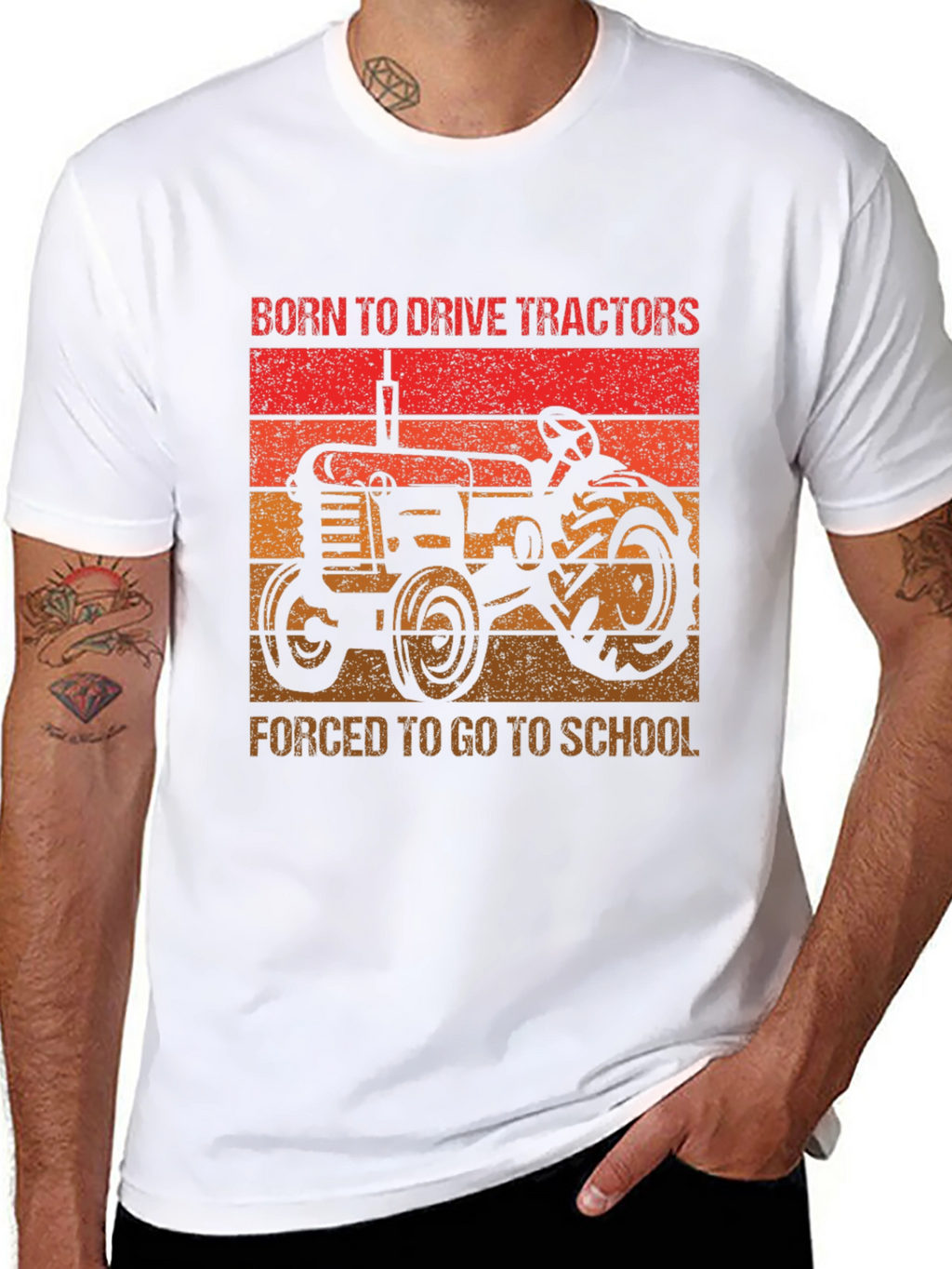 Born to Drive Tractors Graphic Tee