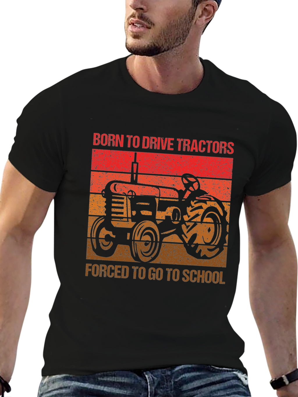 Born to Drive Tractors Graphic Tee