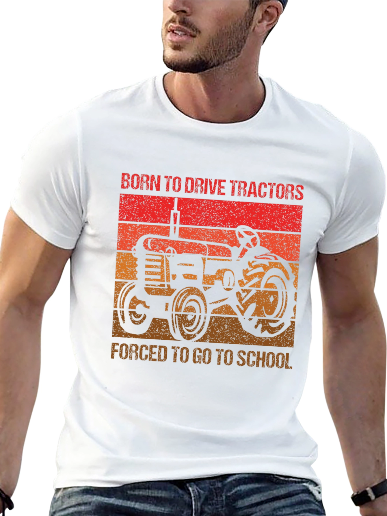 Born to Drive Tractors Graphic Tee