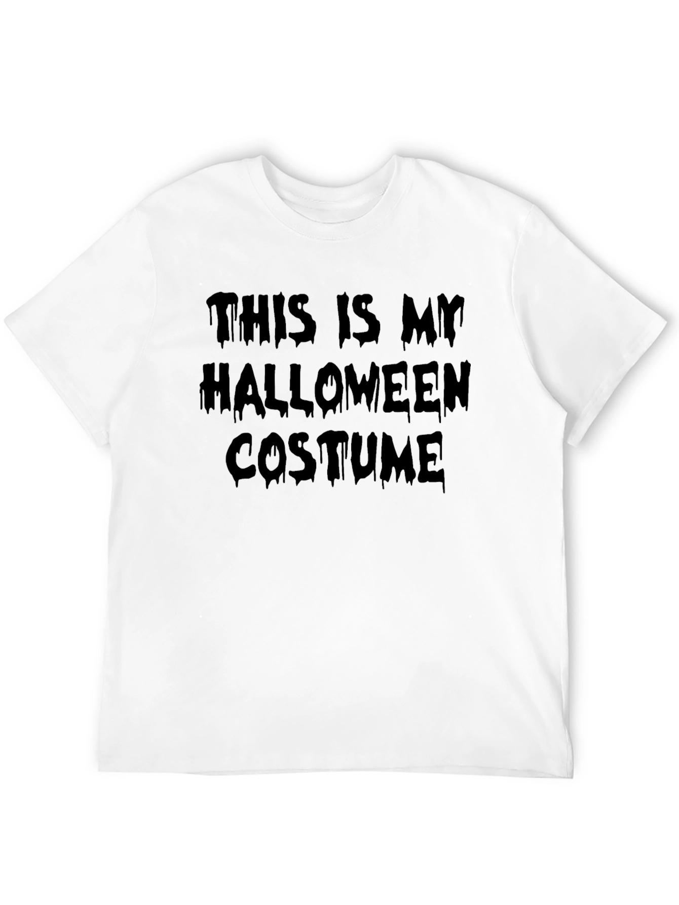 Halloween Costume T-Shirt - Mens Black Tee