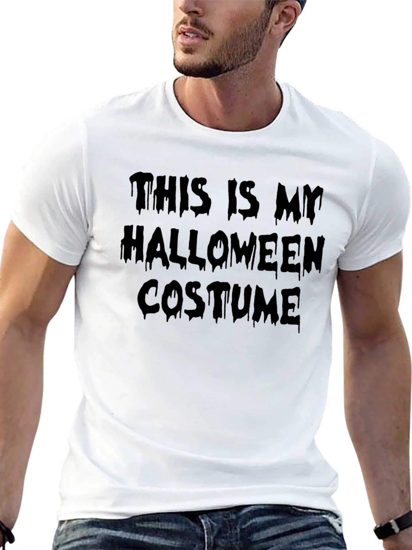 Halloween Costume T-Shirt - Mens Black Tee