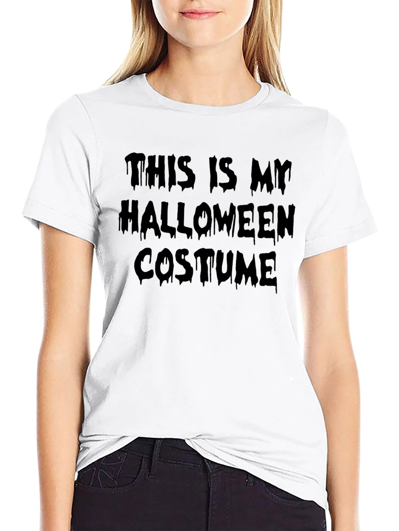 Halloween Costume T-Shirt - Mens Black Tee