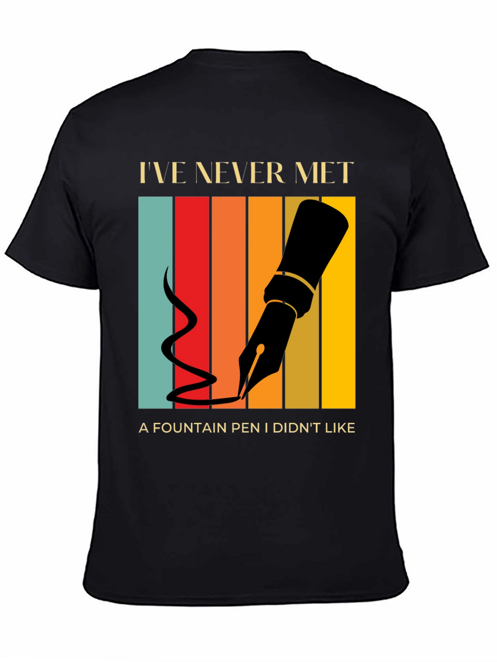 Fountain Pen Lover T-Shirt Retro Design