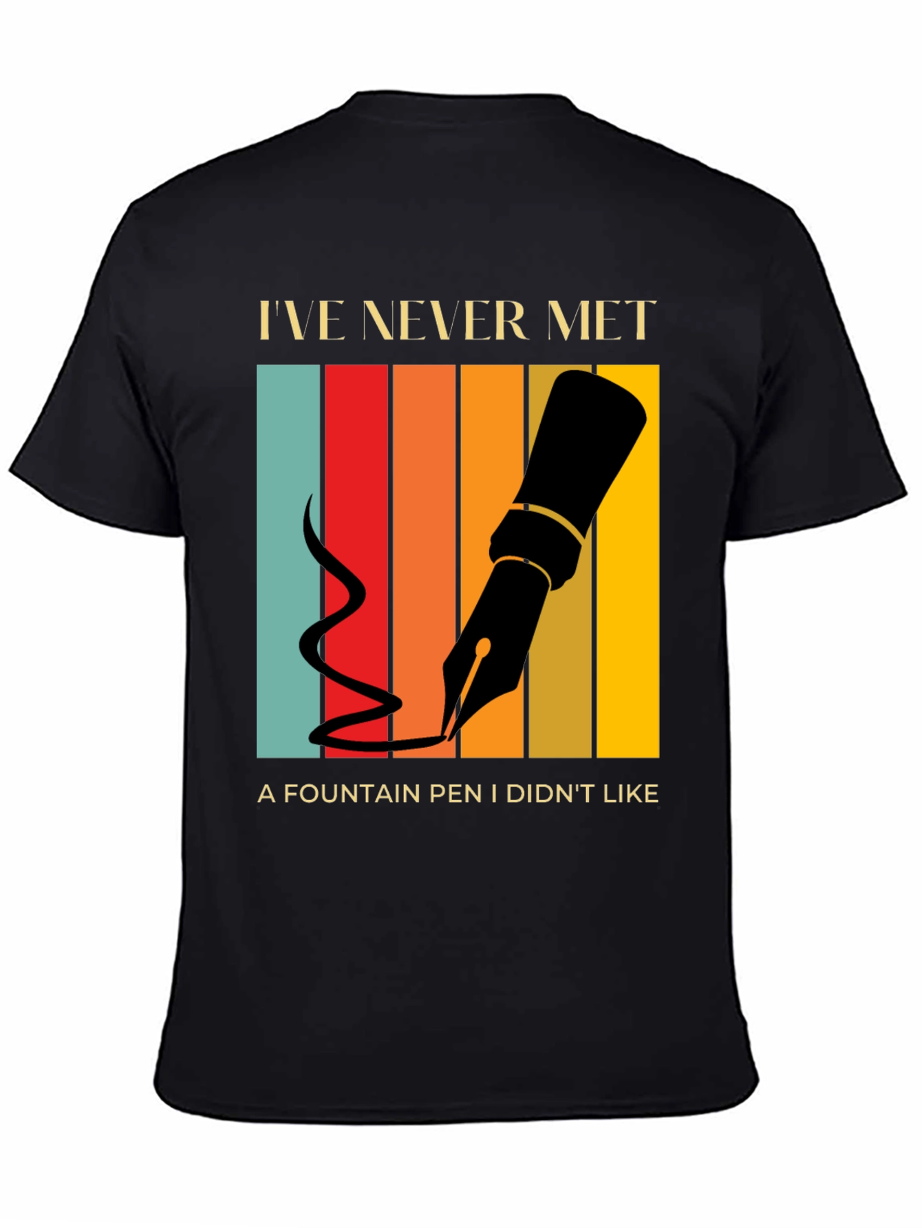 Fountain Pen Lover T-Shirt Retro Design