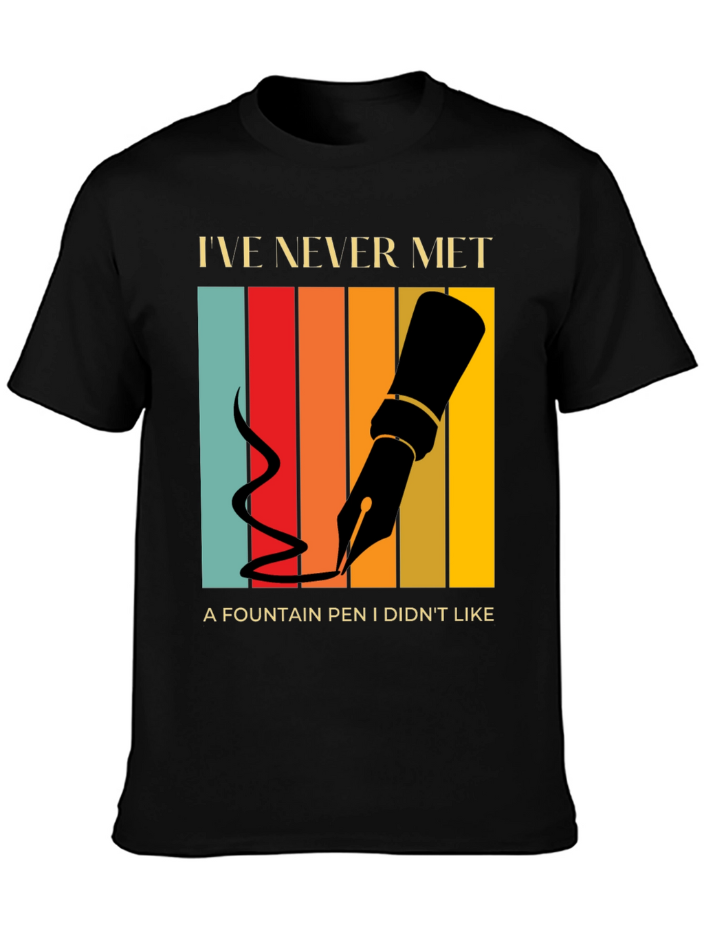 Fountain Pen Lover T-Shirt Retro Design