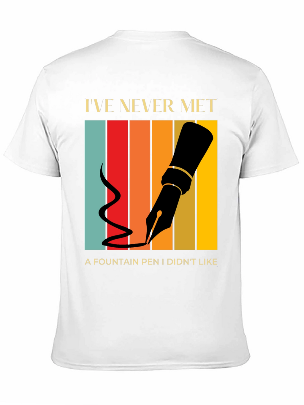 Fountain Pen Lover T-Shirt Retro Design