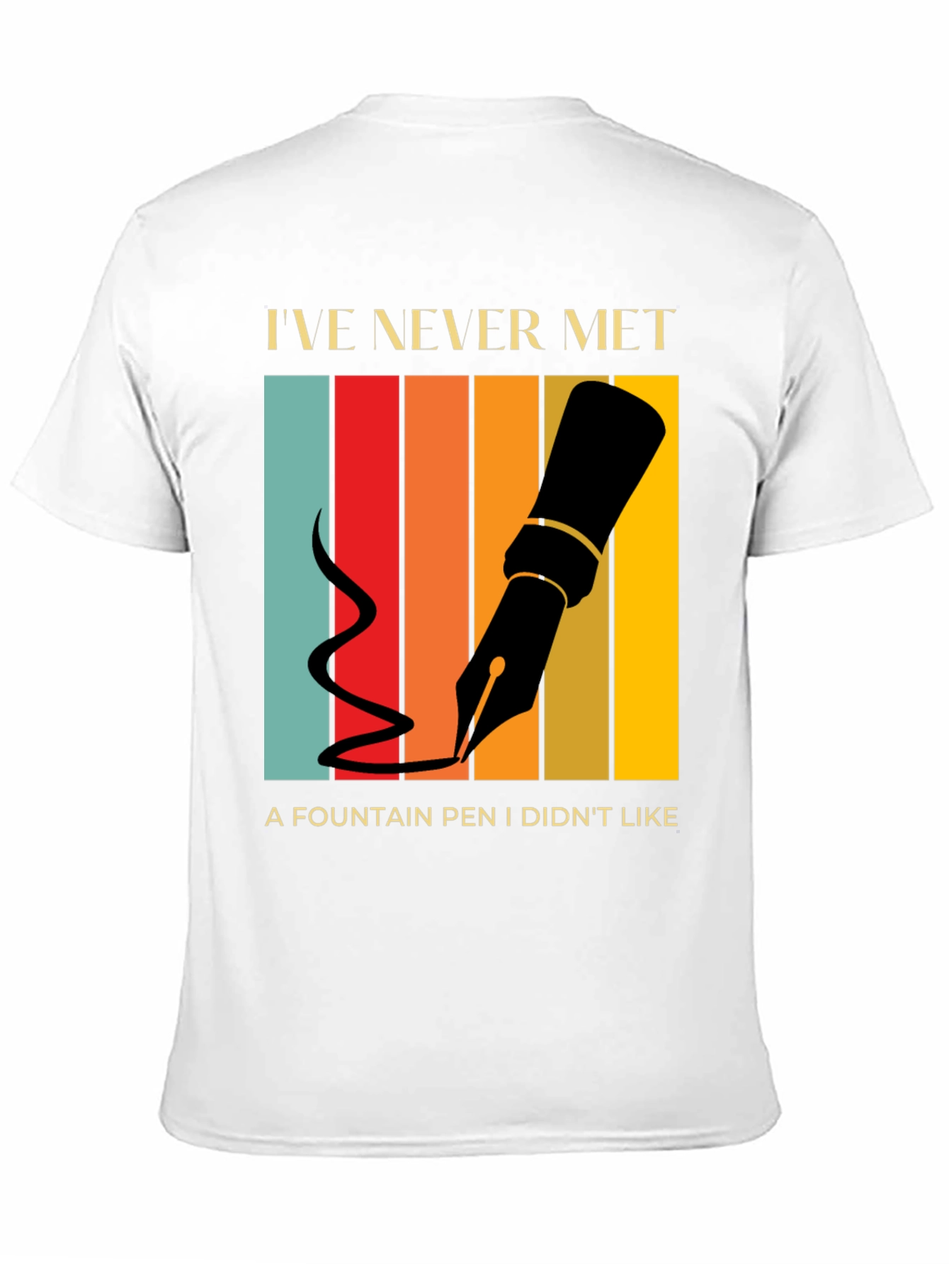 Fountain Pen Lover T-Shirt Retro Design