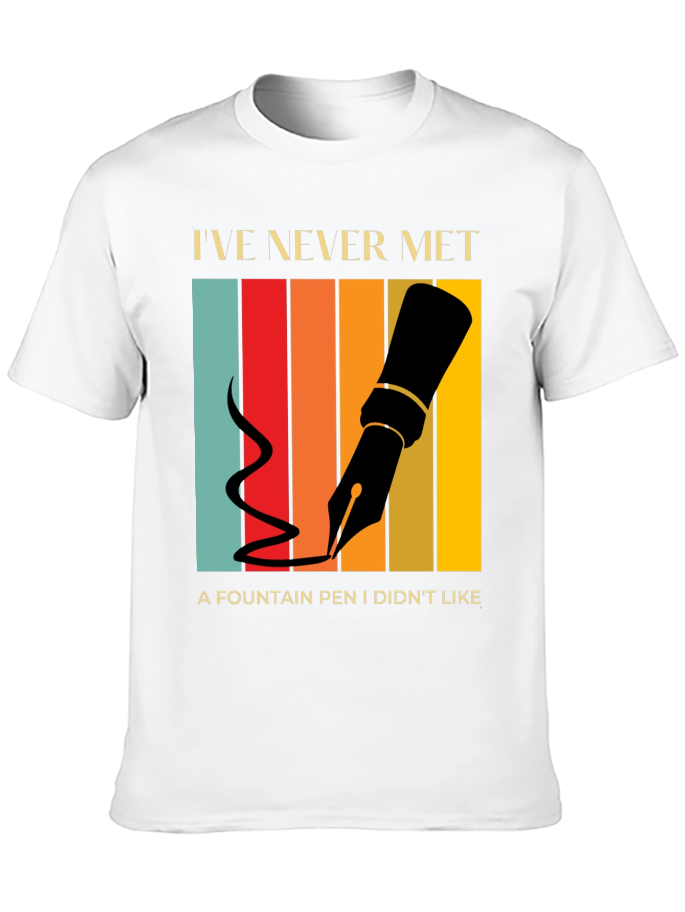 Fountain Pen Lover T-Shirt Retro Design