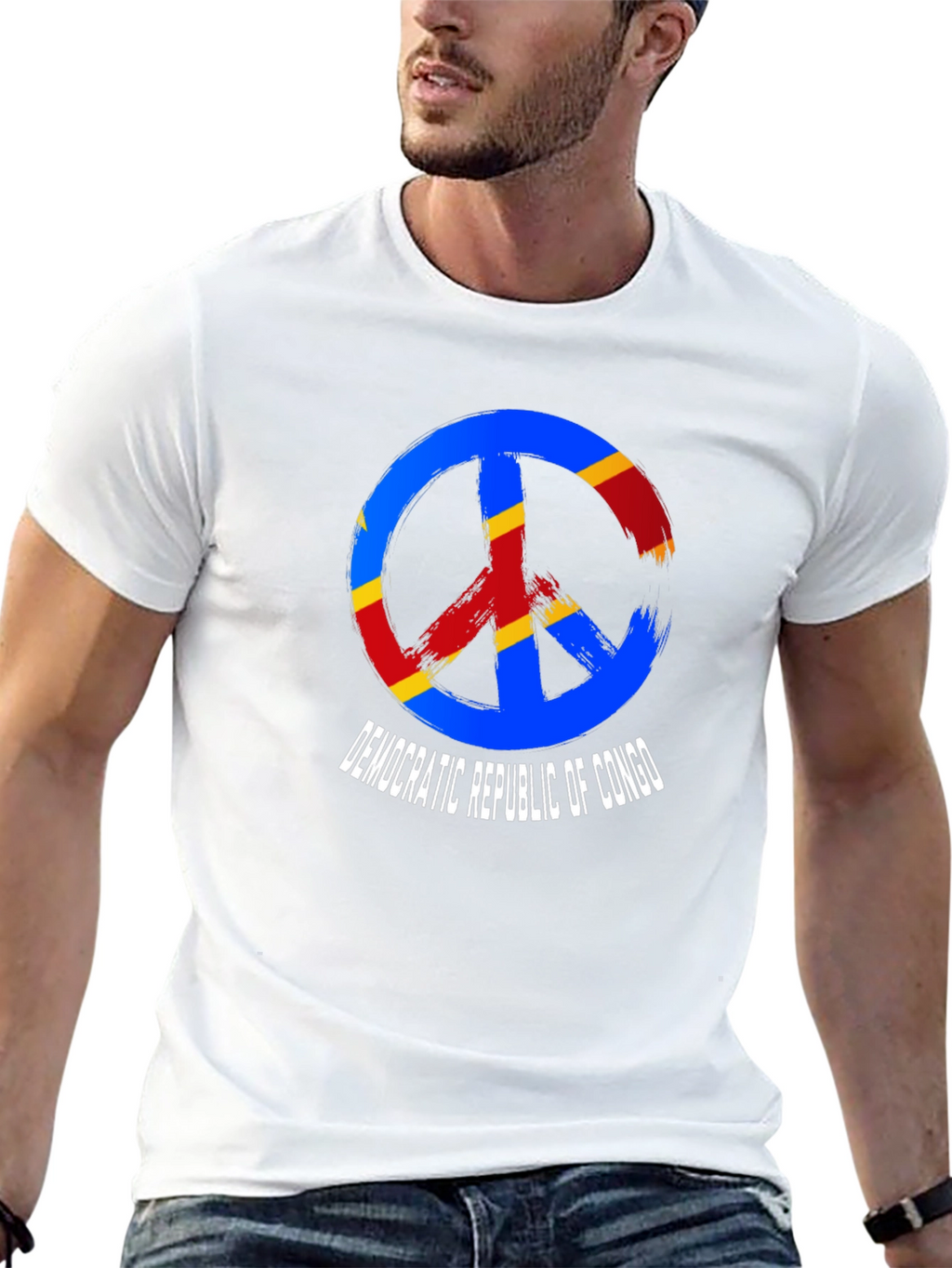 Democratic Republic of Congo Peace Sign T-Shirt