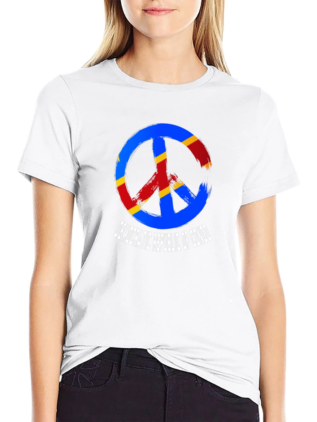 Democratic Republic of Congo Peace Sign T-Shirt