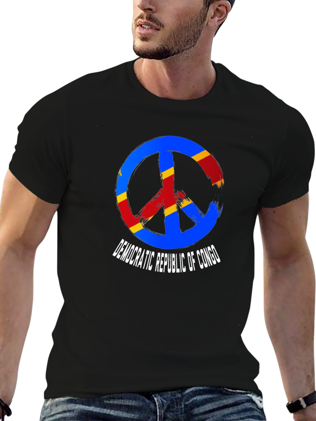 Democratic Republic of Congo Peace Sign T-Shirt