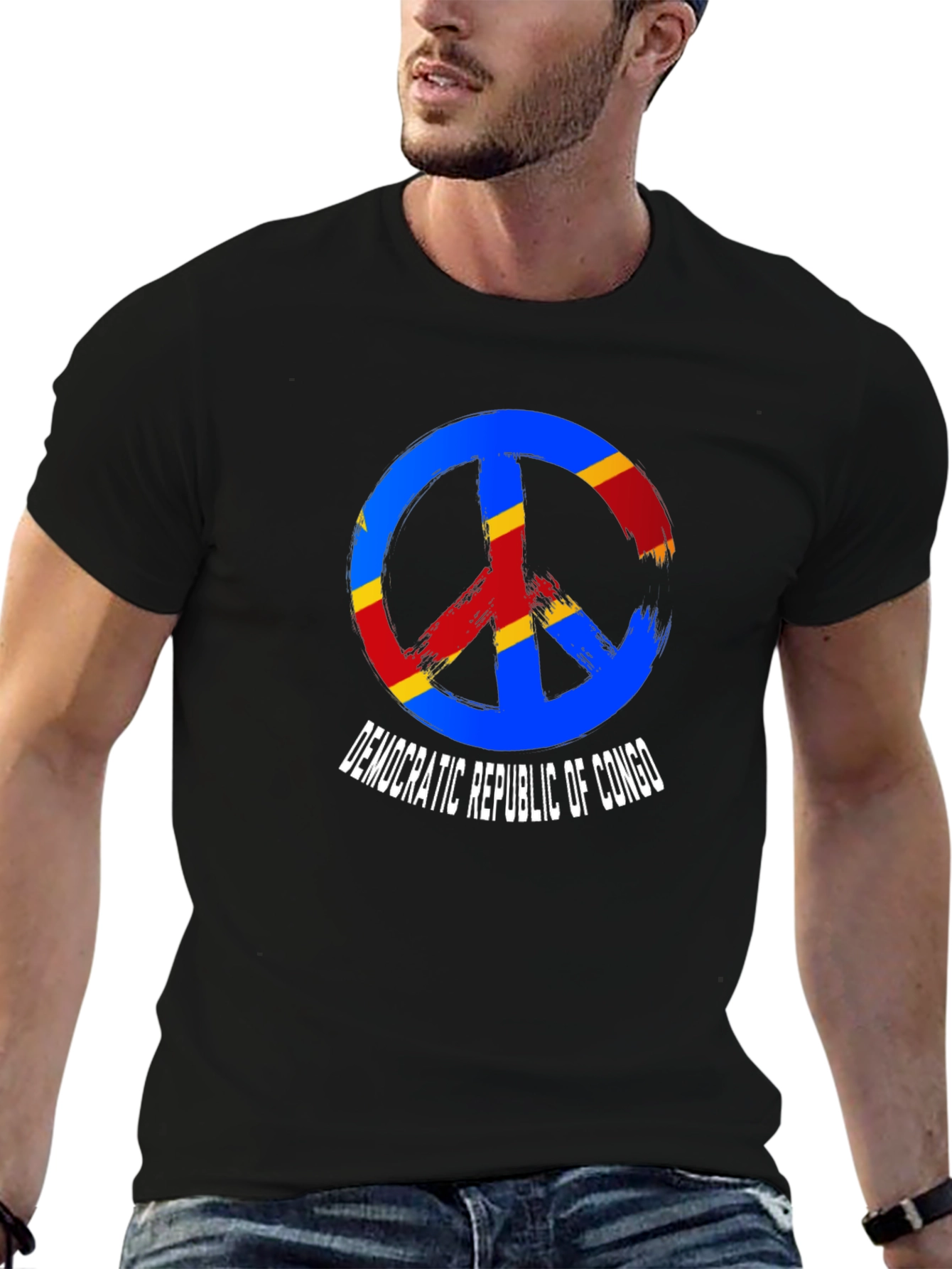 Democratic Republic of Congo Peace Sign T-Shirt