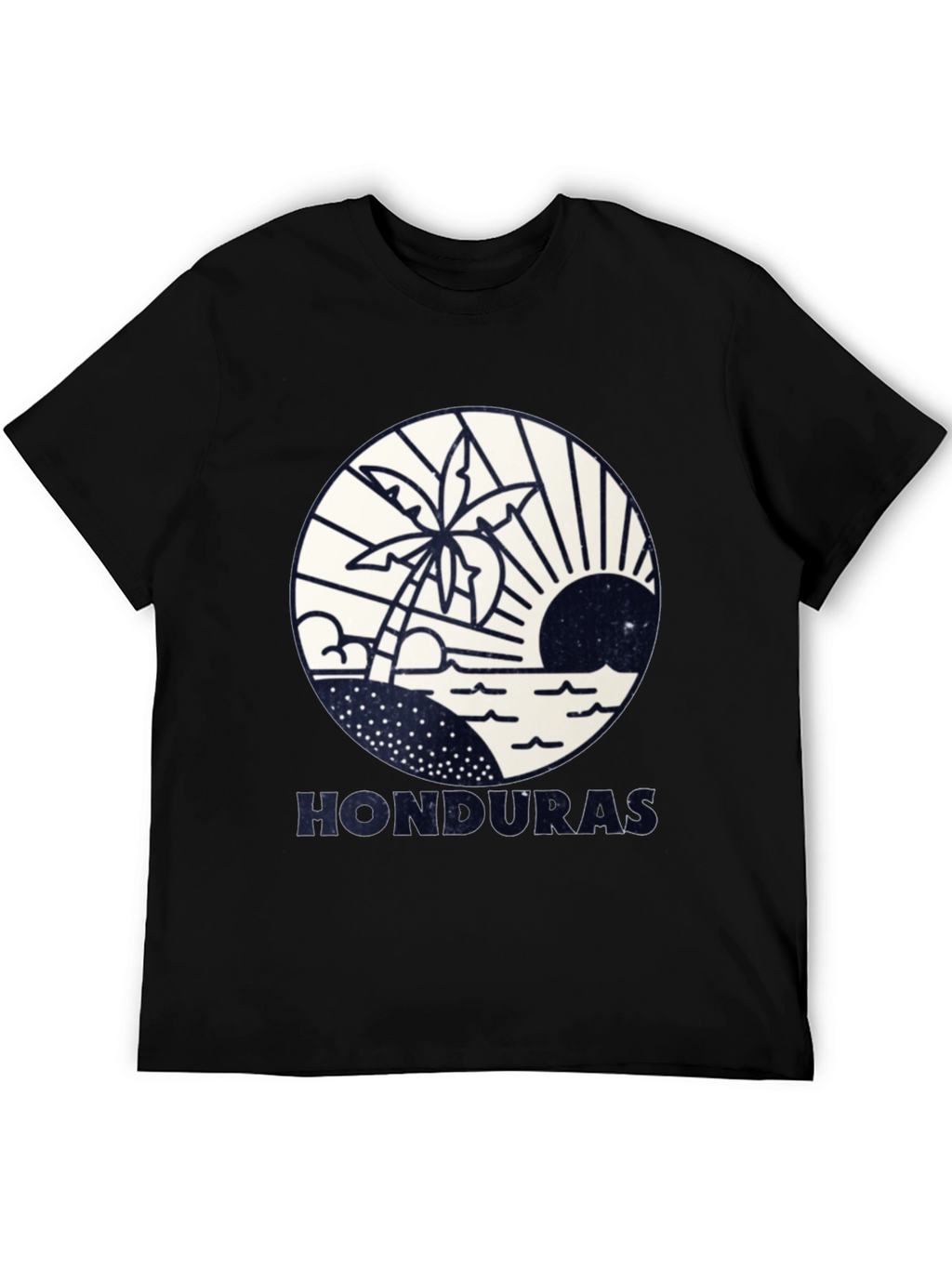 Honduras Beach Scene Graphic Tee - Island Vacation Shirt