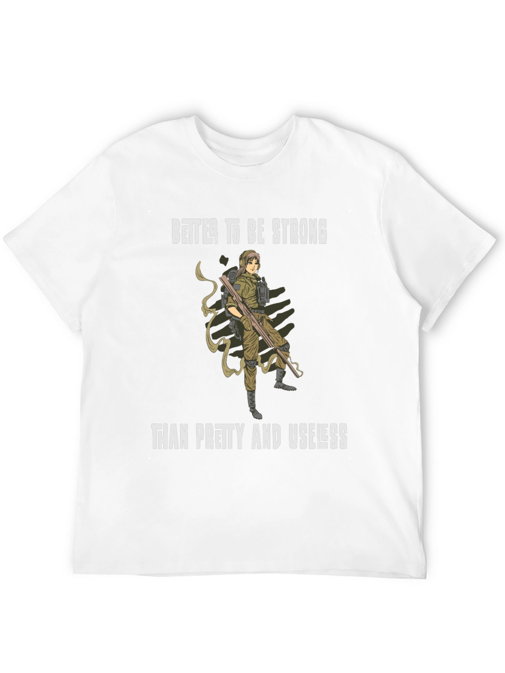 Strong Woman Graphic Tee - Black