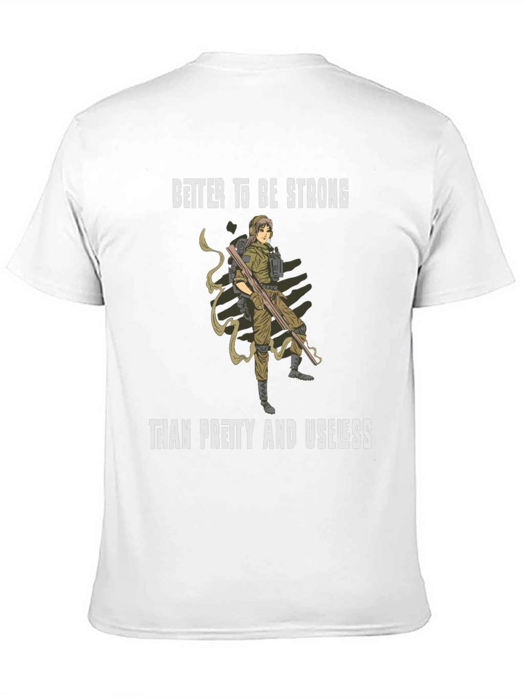 Strong Woman Graphic Tee - Black