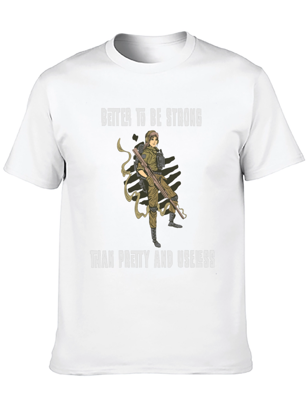 Strong Woman Graphic Tee - Black