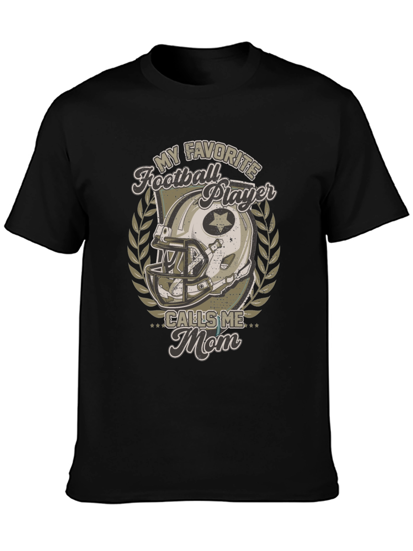Football Mom T-Shirt - My Favorite Player Calls Me Mom