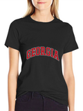 Georgia Black Graphic T-Shirt