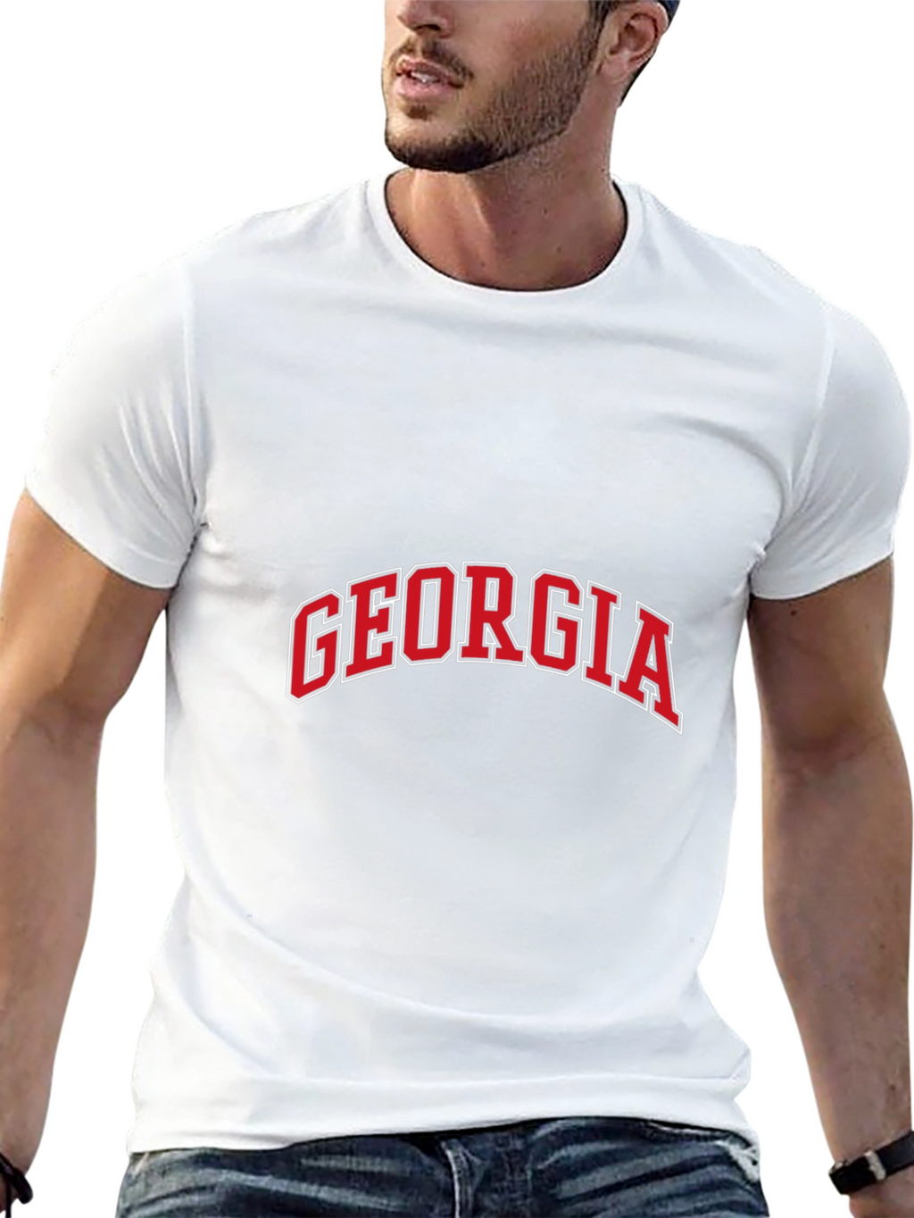 Georgia Black Graphic T-Shirt