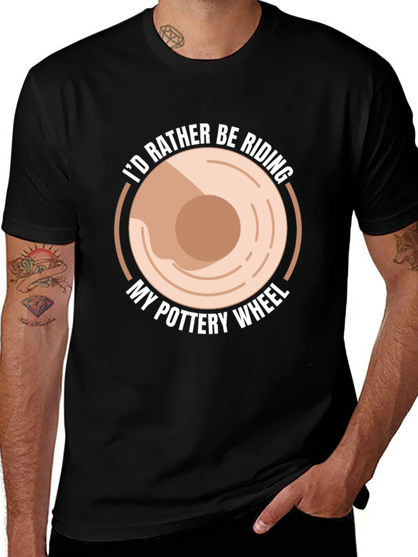 Pottery Wheel T-Shirt - Id Rather Be Riding Pottery Wheel