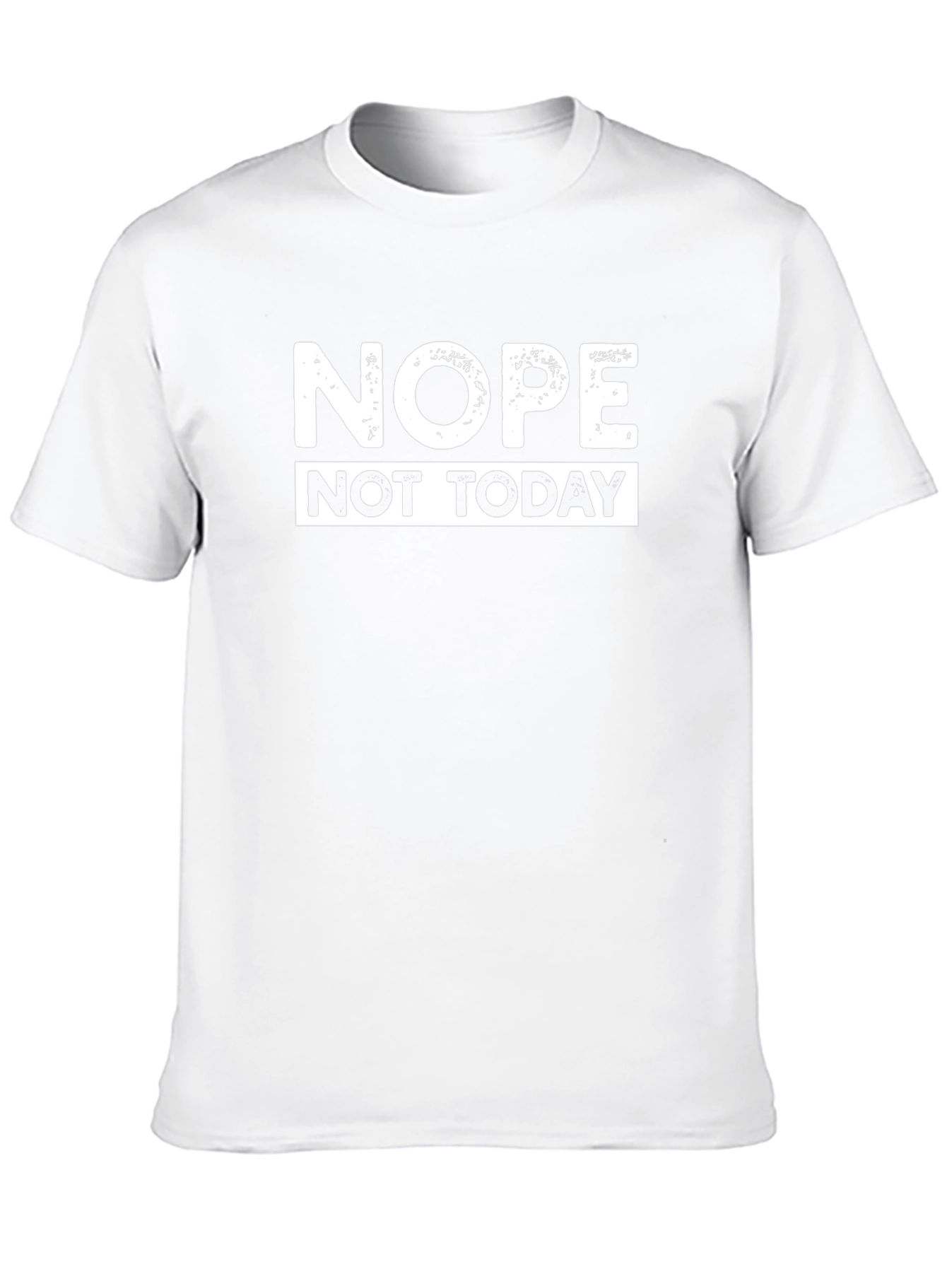 Nope Not Today Graphic Tee - Black Cotton T-Shirt
