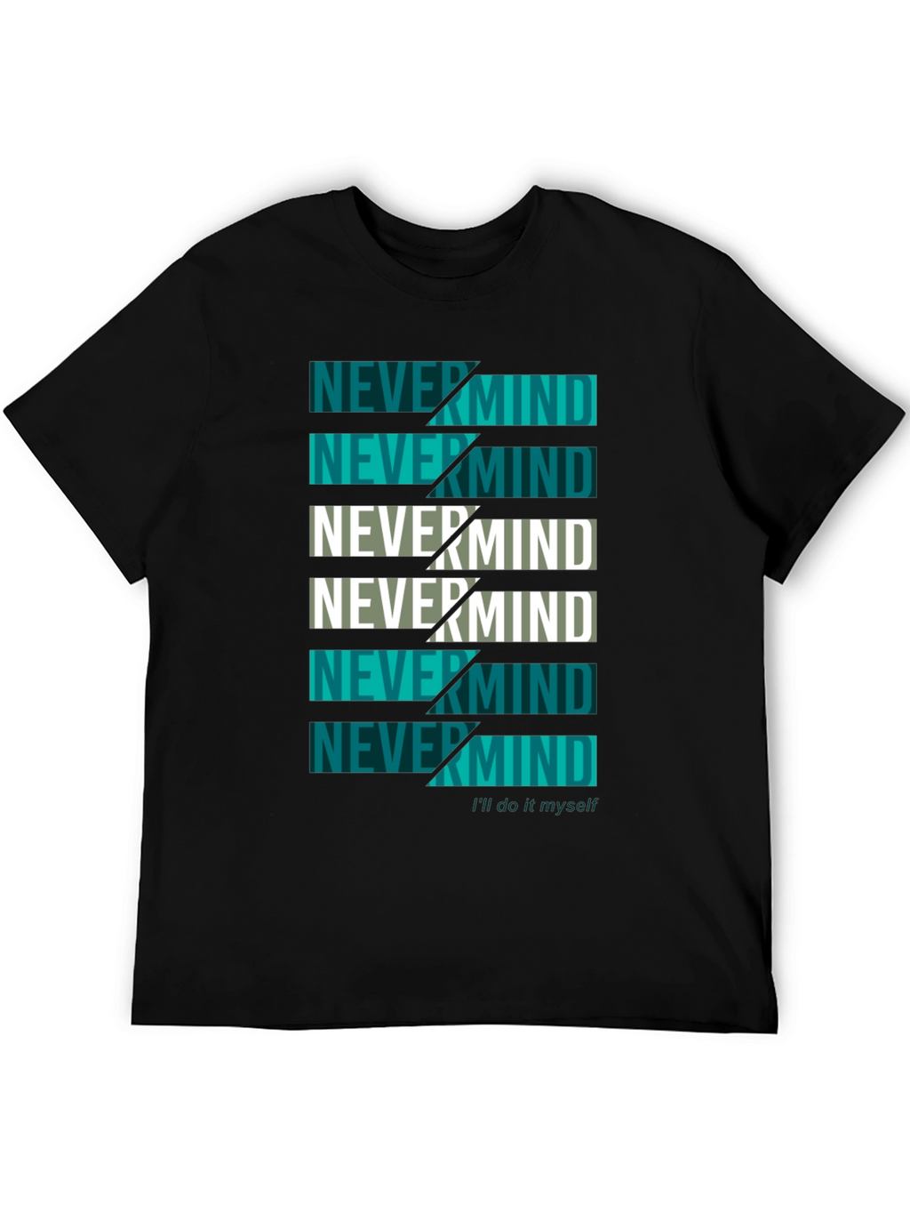 Nevermind Graphic Print Crew Neck T-Shirt