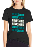 Nevermind Graphic Print Crew Neck T-Shirt