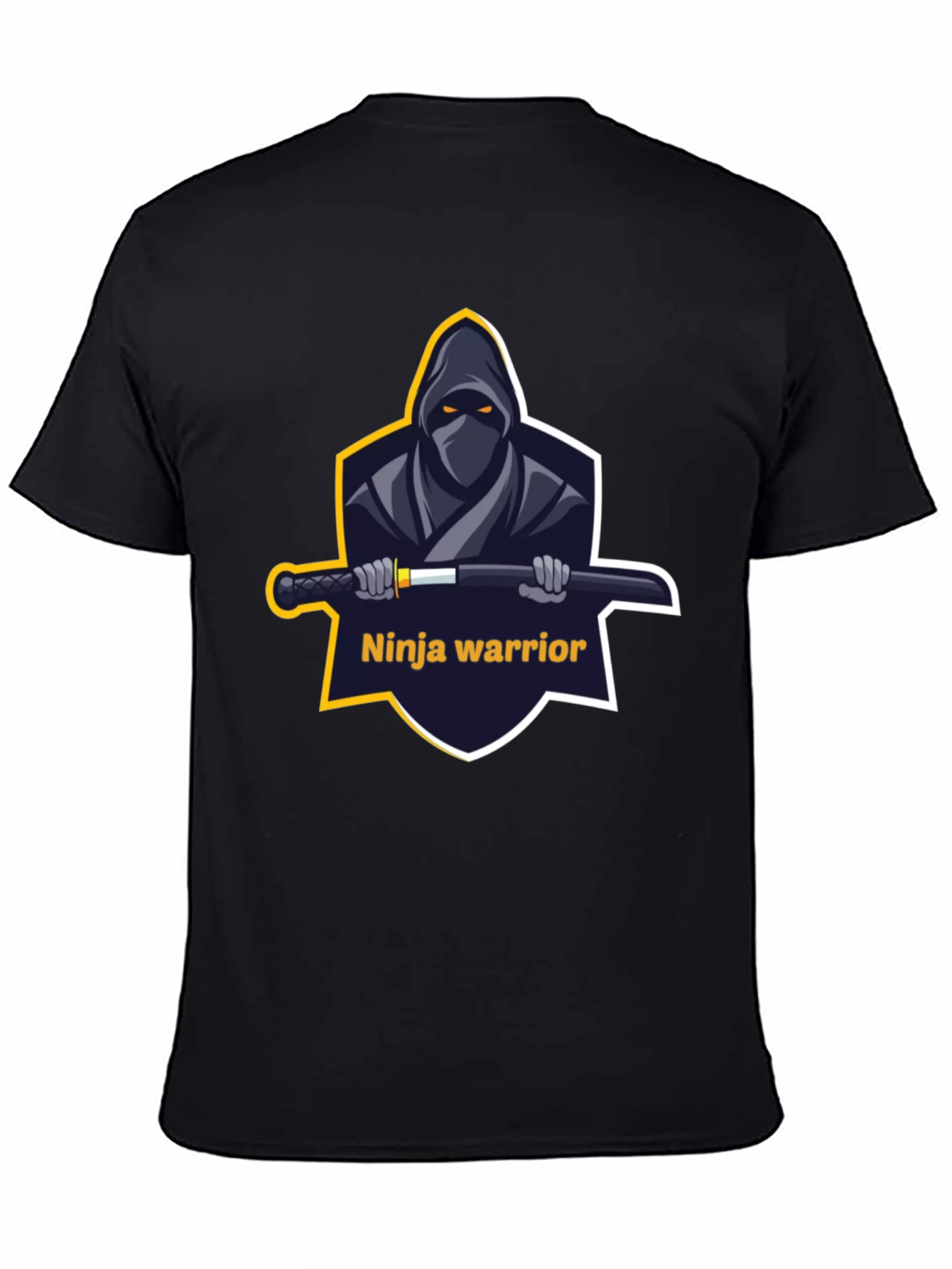 Ninja Warrior Graphic T-Shirt - Black