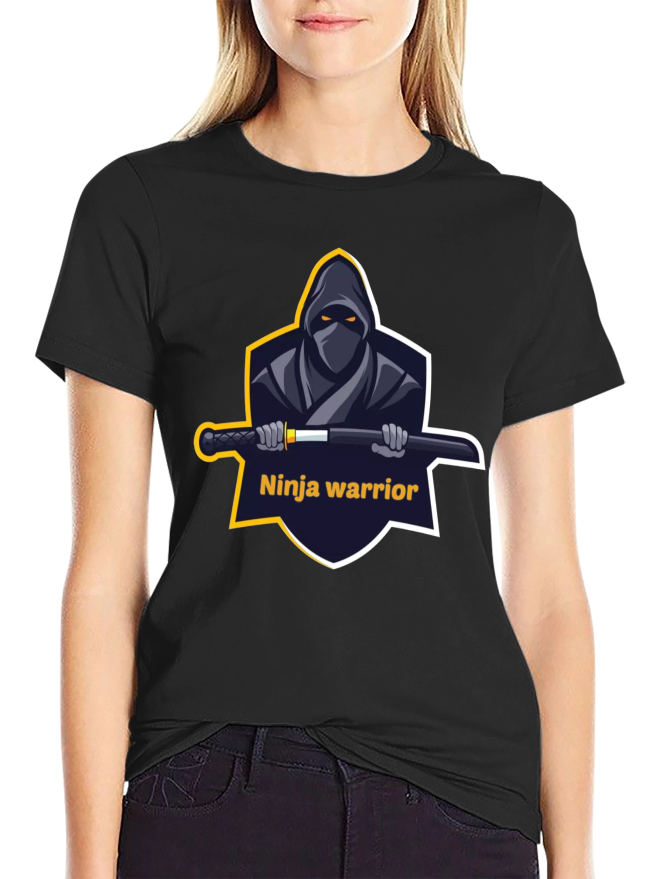 Ninja Warrior Graphic T-Shirt - Black