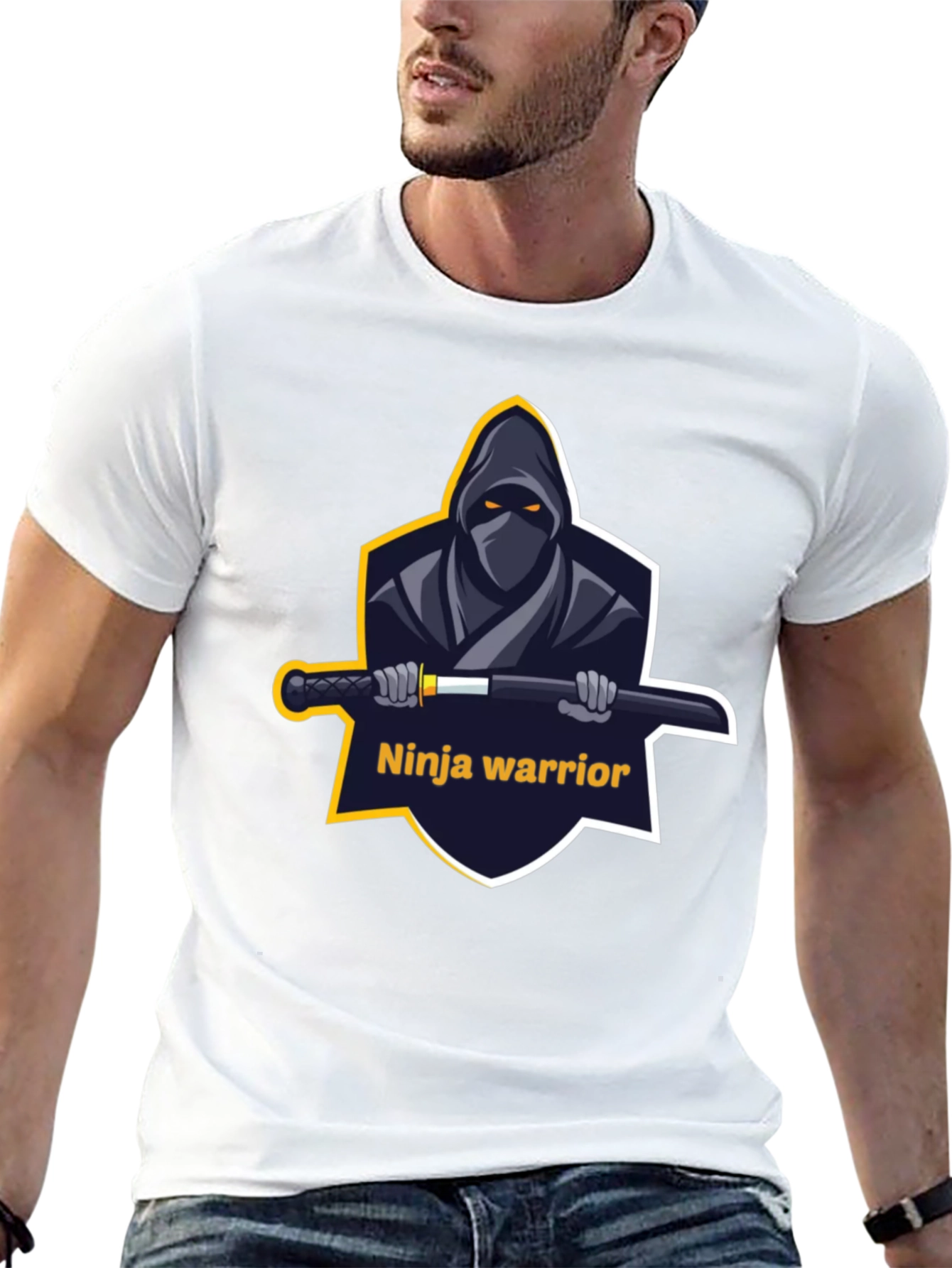 Ninja Warrior Graphic T-Shirt - Black