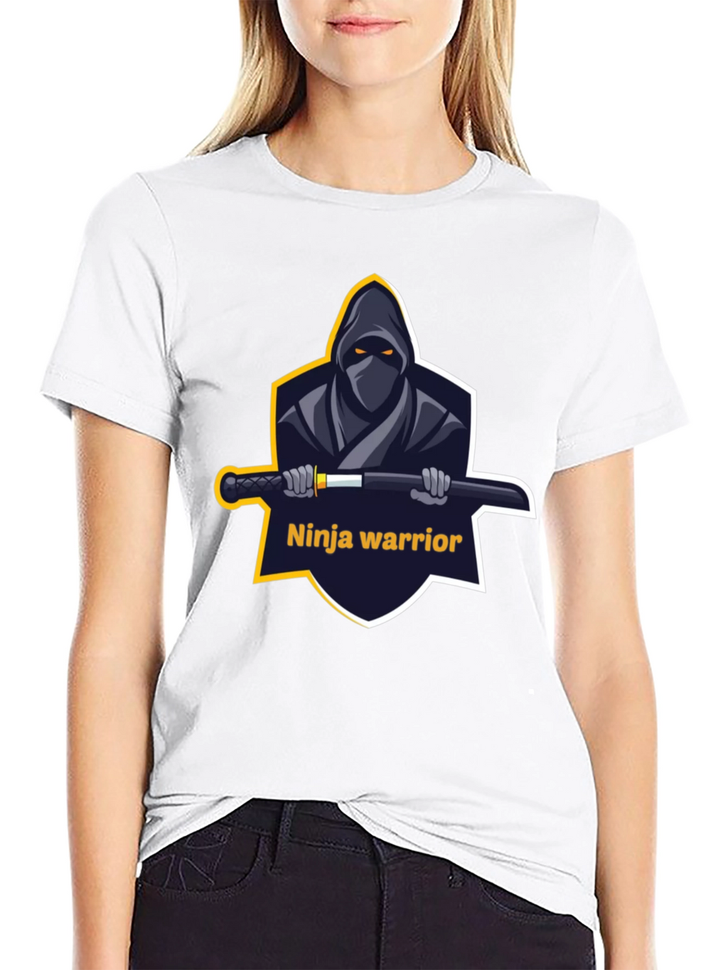 Ninja Warrior Graphic T-Shirt - Black