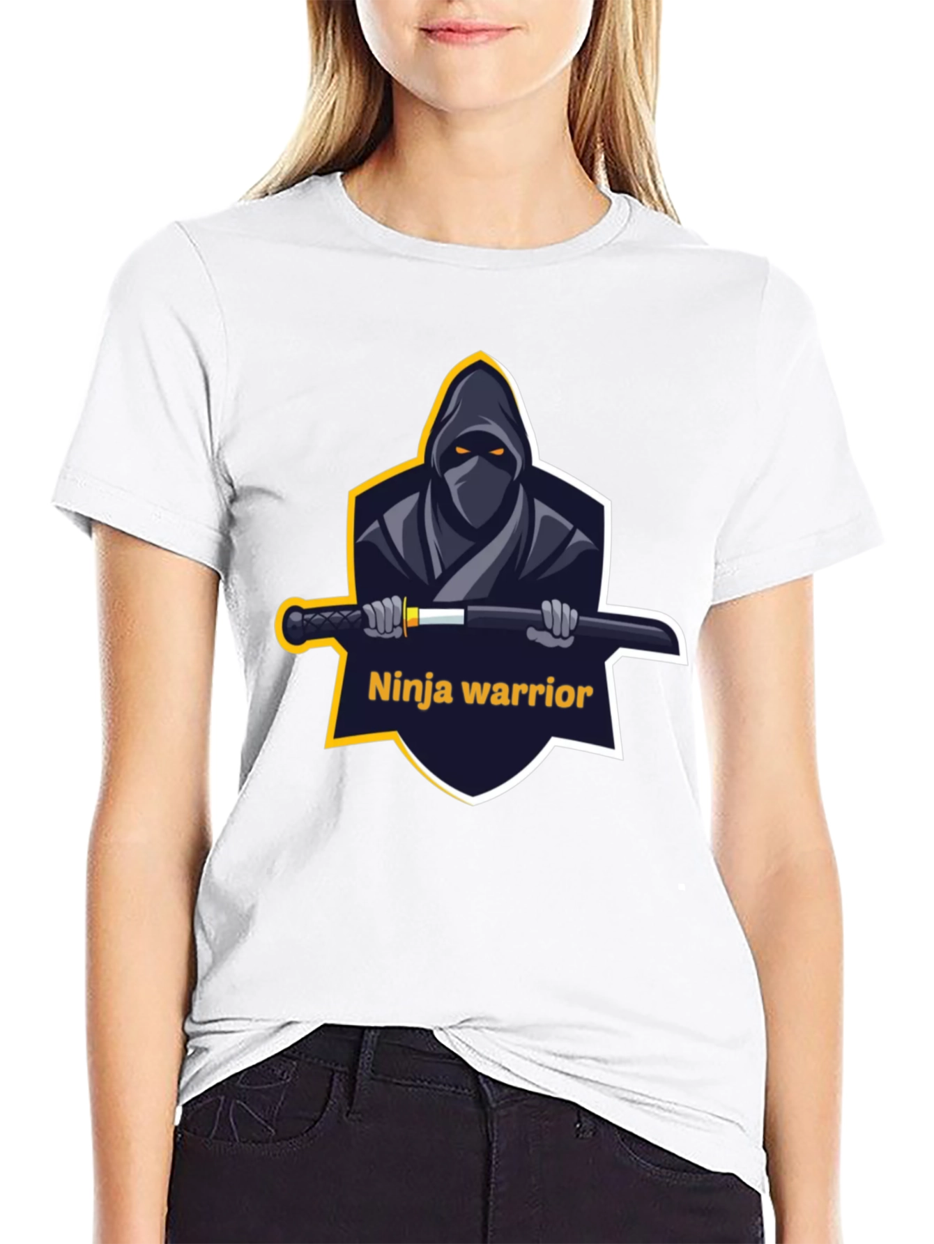 Ninja Warrior Graphic T-Shirt - Black