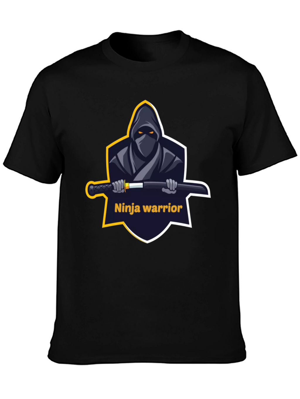 Ninja Warrior Graphic T-Shirt - Black
