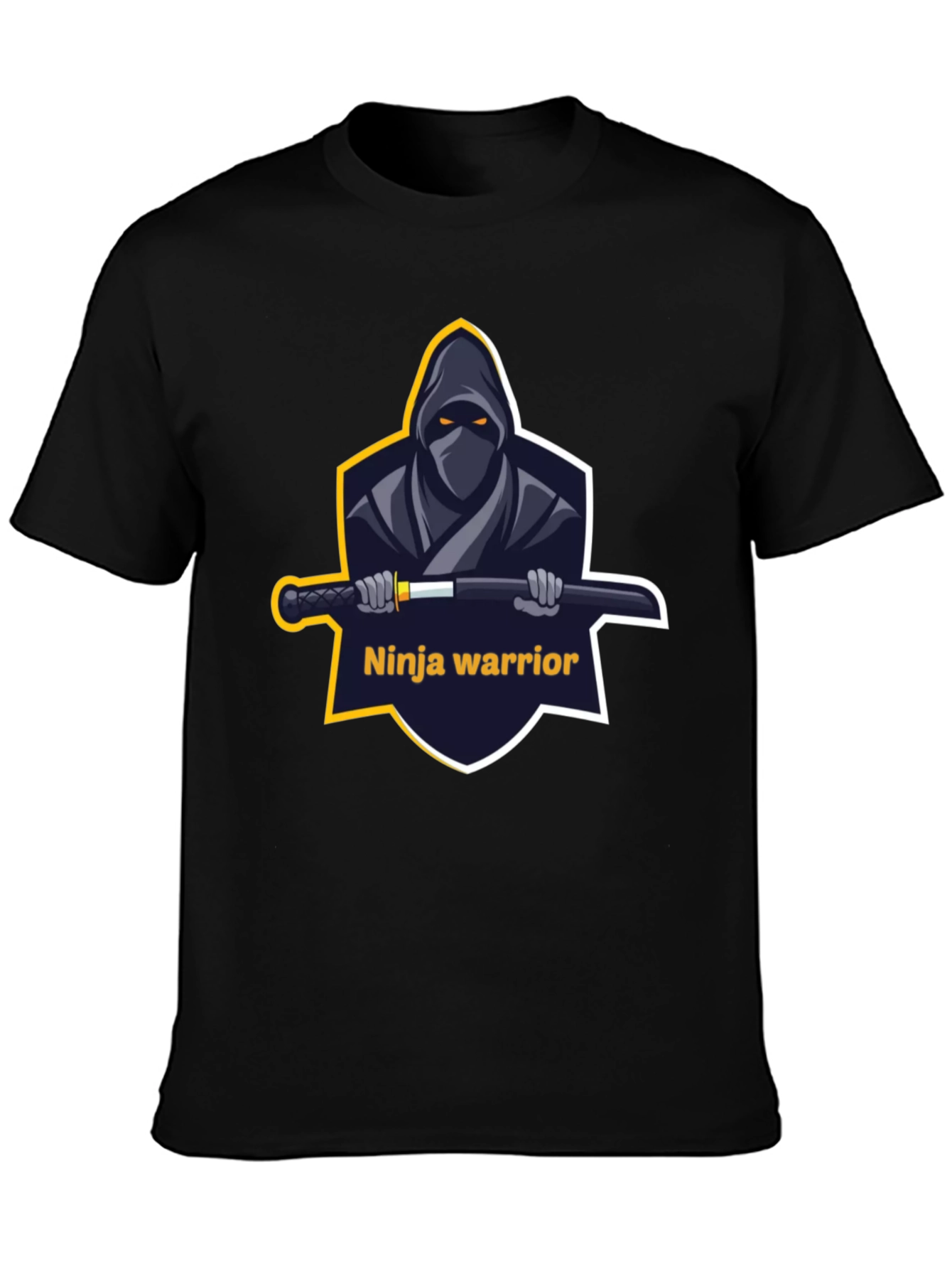 Ninja Warrior Graphic T-Shirt - Black