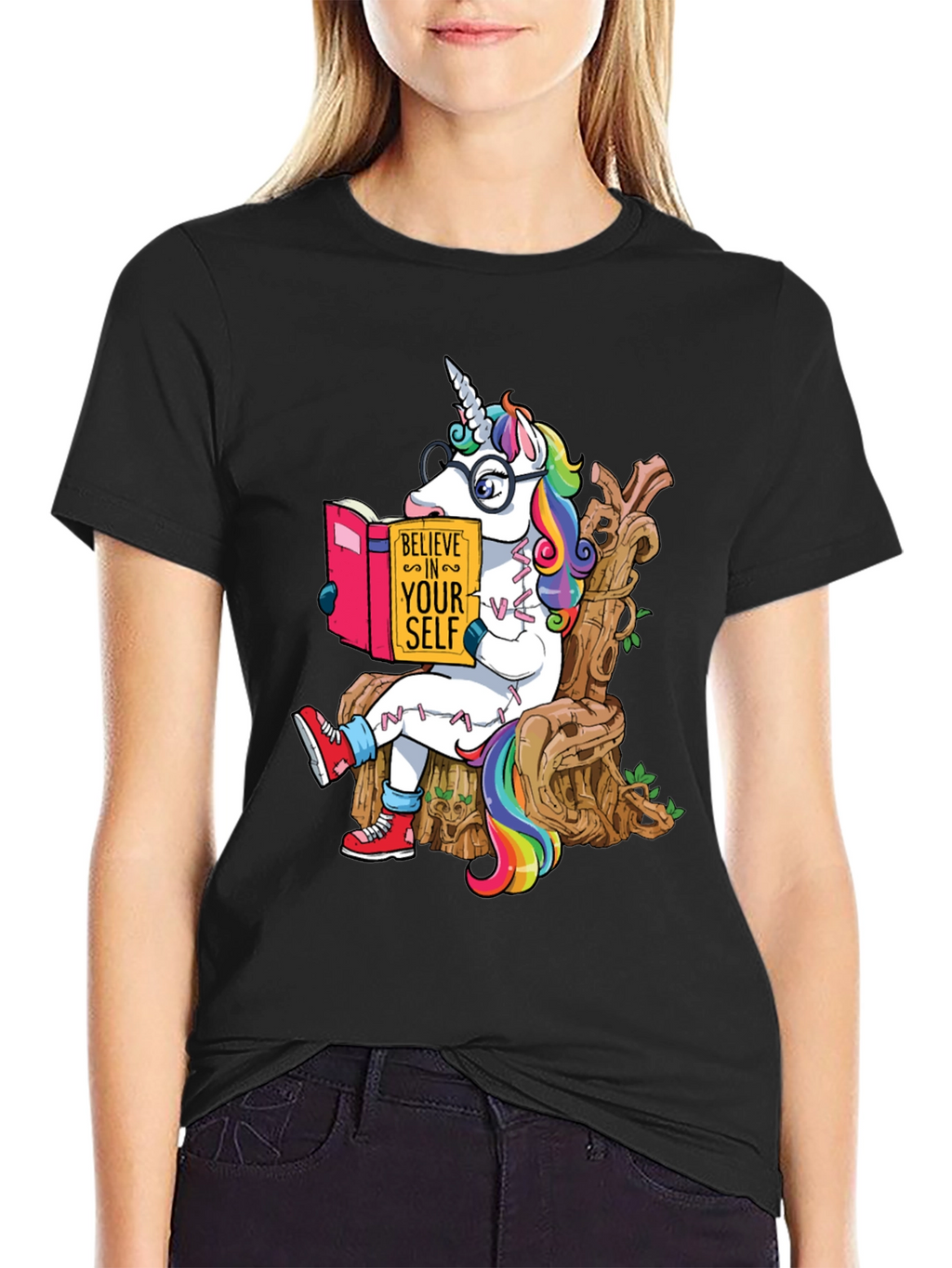 Believe in Yourself Unicorn Graphic Tee