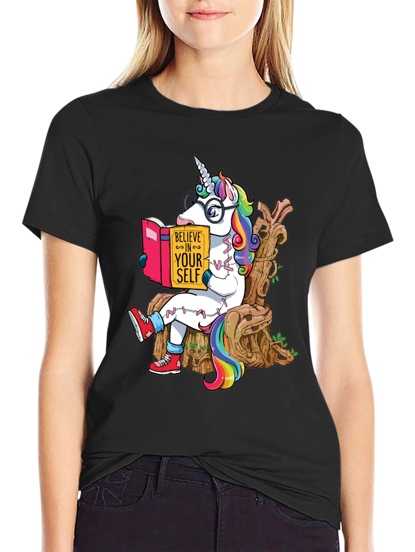 Believe in Yourself Unicorn Graphic Tee