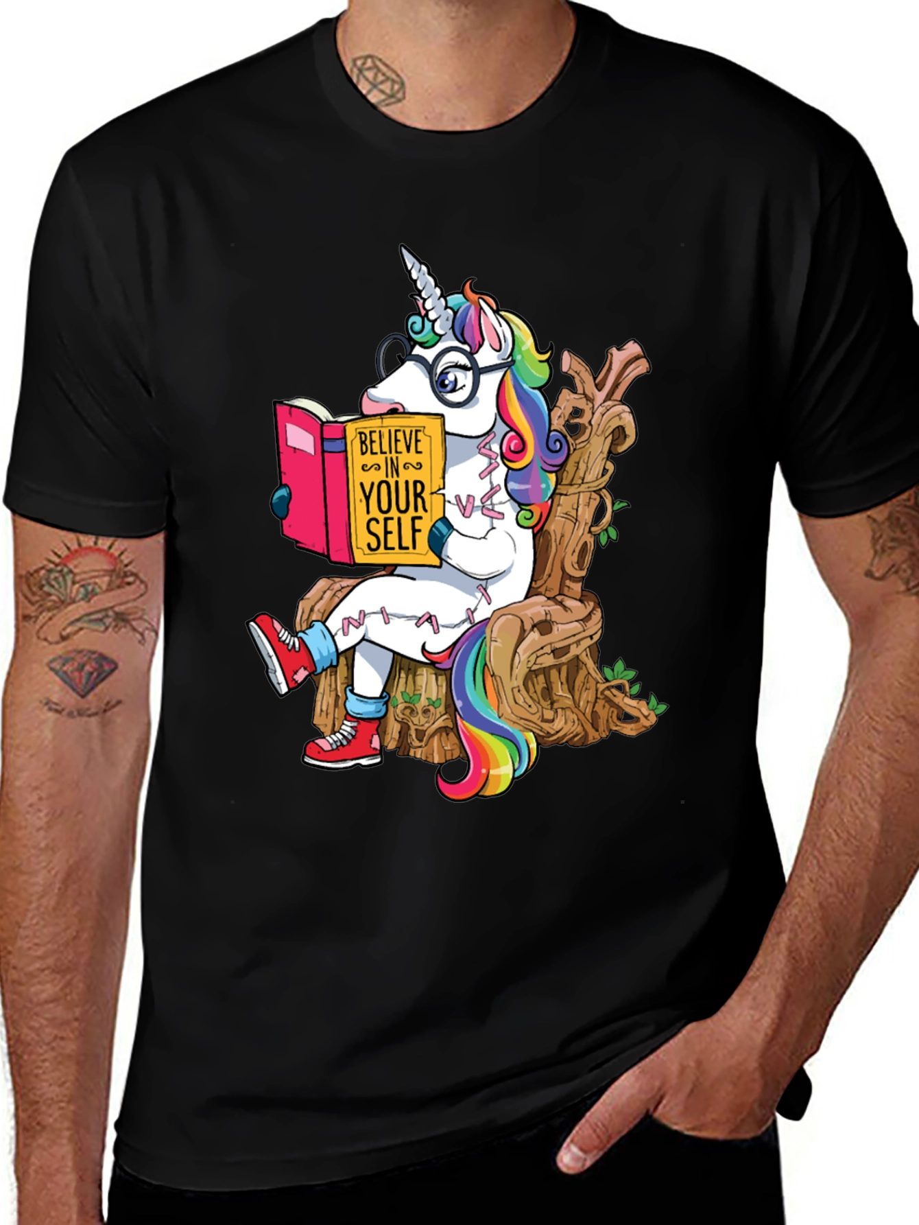 Believe in Yourself Unicorn Graphic Tee