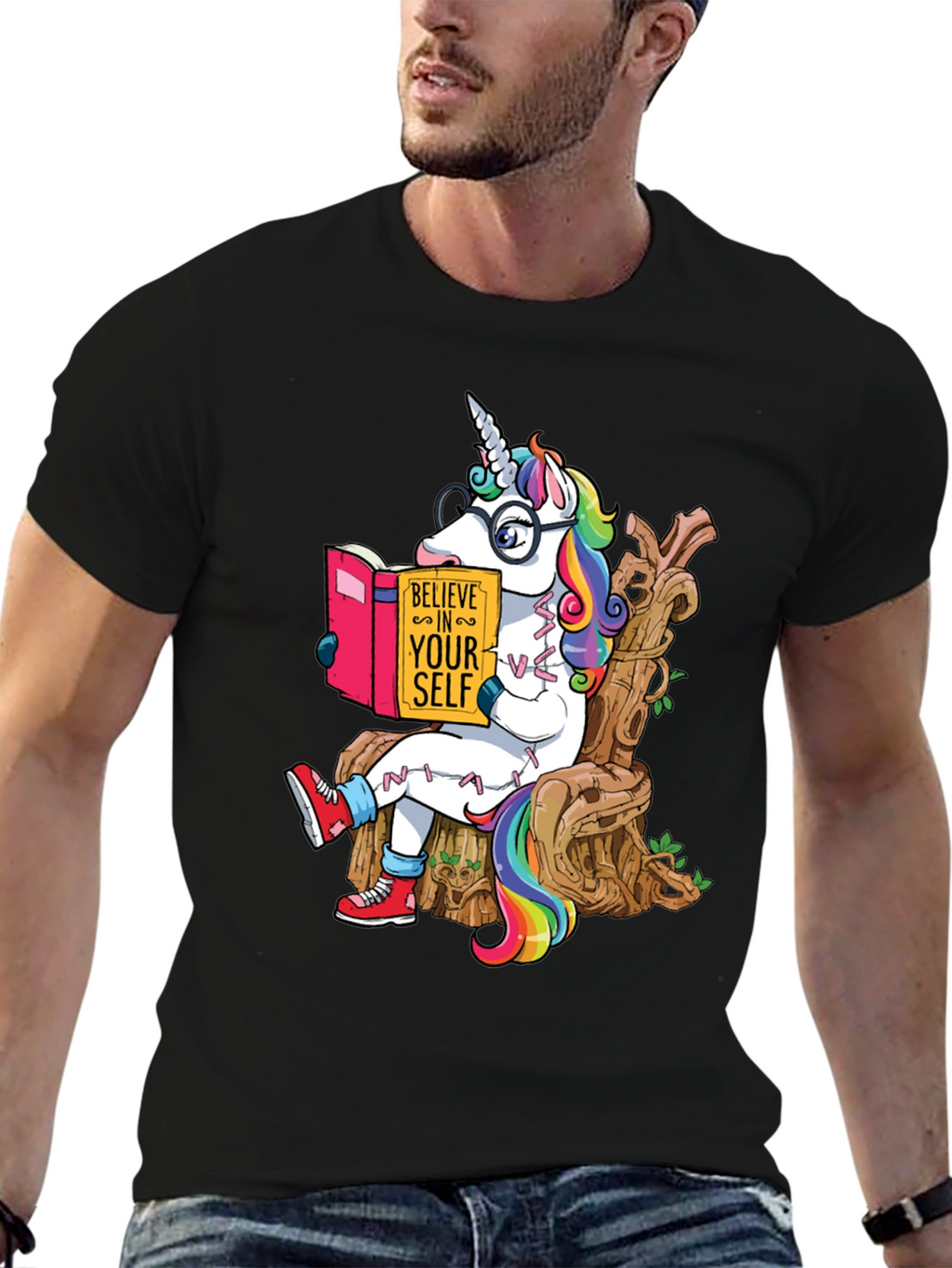 Believe in Yourself Unicorn Graphic Tee