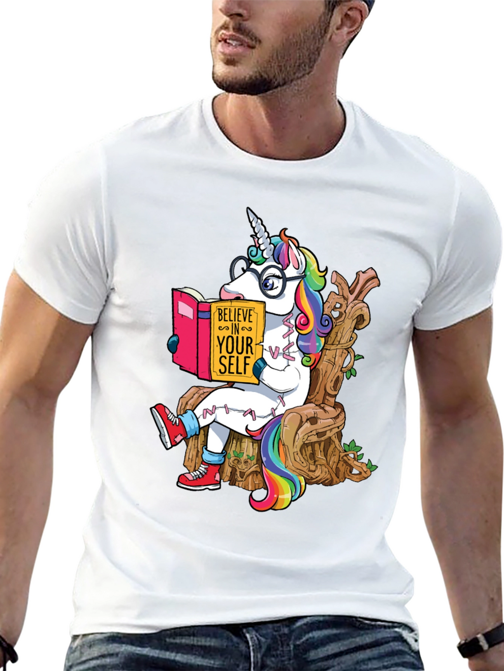 Believe in Yourself Unicorn Graphic Tee