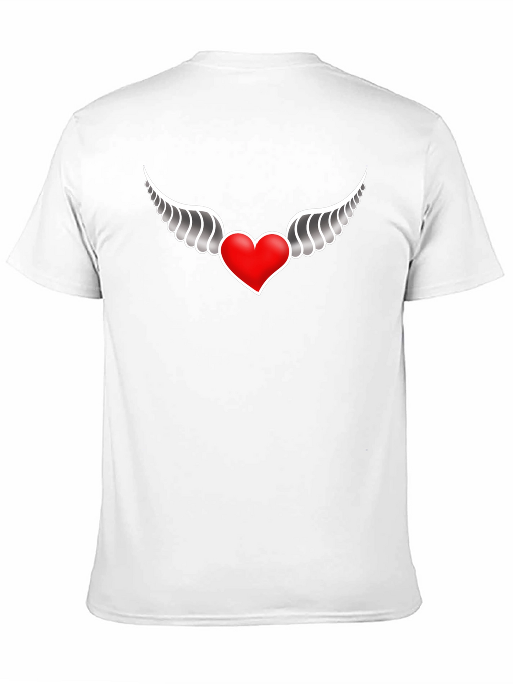 Winged Heart Black T-Shirt