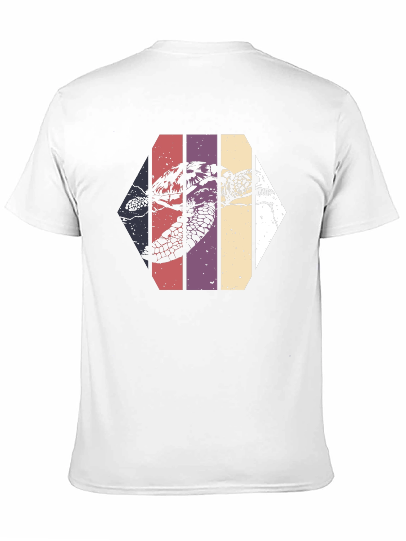 Retro Sea Turtle Graphic Tee - Black
